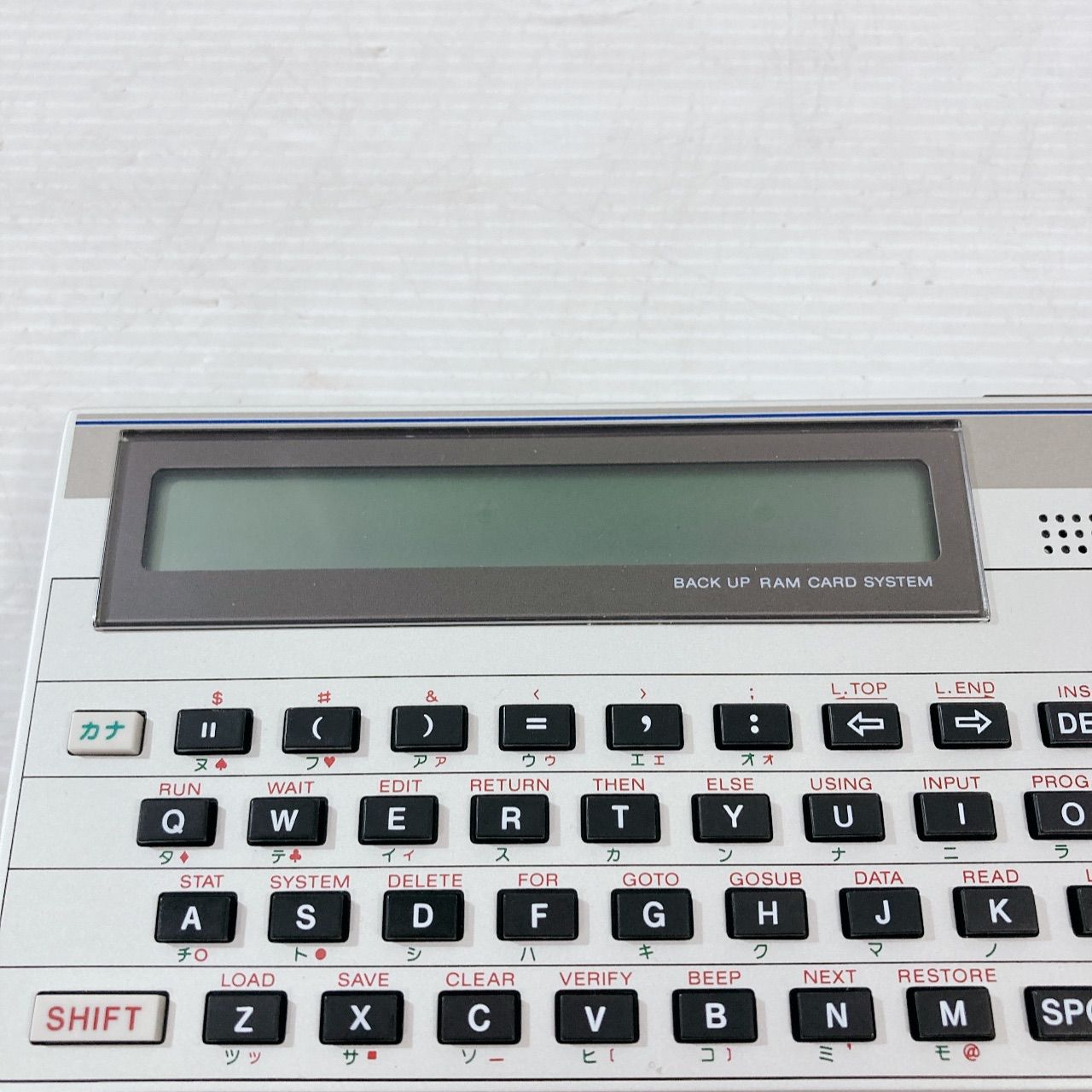ジャンク品 カシオポケットコンピュータ PB-500 RAMカード搭載