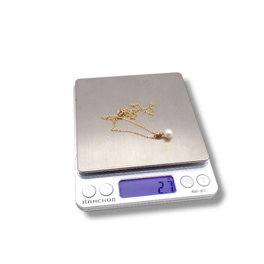 ミキモト ネックレス あこや パール 7.5mm ダイヤ K18 YG 3556 - メルカリ 