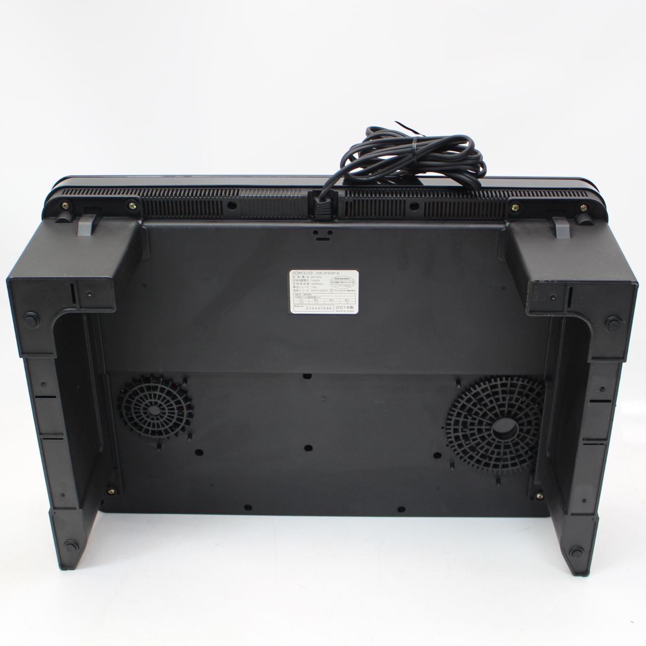 336)【2021年製】IRIS OHYAMA IHクッキングヒーター IHK-W12SP-B