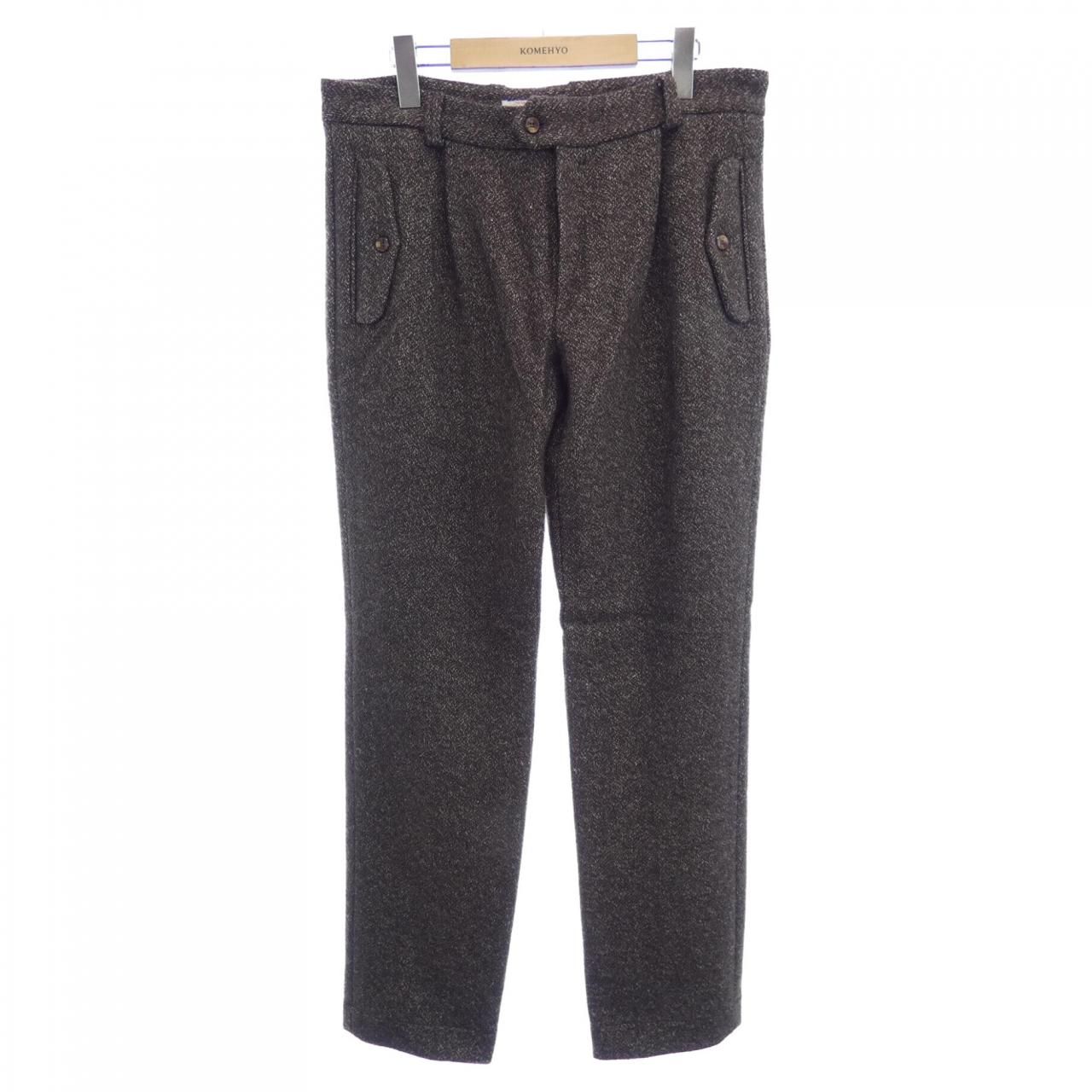 フランクリーダー　ヘリンボーン柄パンツ FRANK LEDER フランクリーダーHERRINGBONE LINENパンツ 【公式通販】