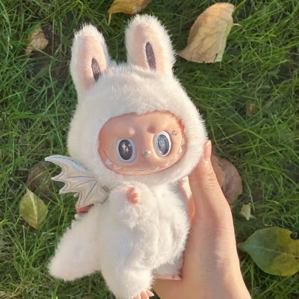 新品 恐竜仮装 ワンピースlabubuラブブぬいぐるみ服17cm着せ替え着ぐるみ 新品2点セット 恐竜仮装labubuラブブぬいぐるみ服17cm着せ替え