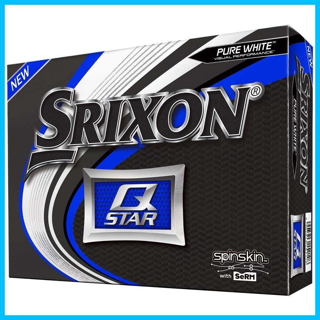 【数量限定】USA直輸入品 1ダース アイオノマーカバー ゴルフボール Q-STAR 2ピース 2020 ホワイト スリクソン