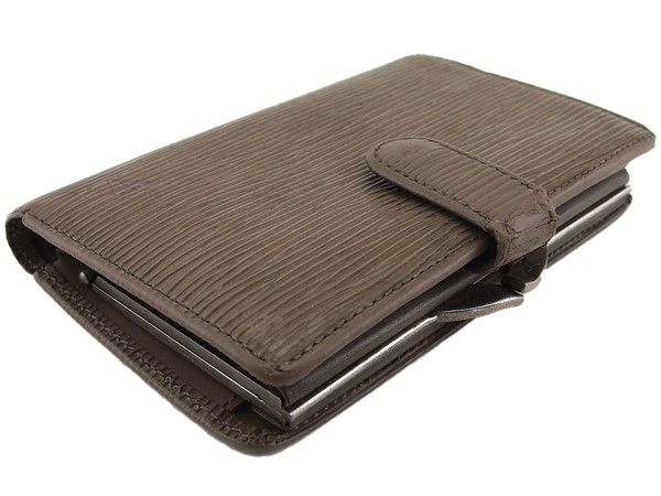 【美品】ルイヴィトン エピ ポルトモネビエ ヴィエノワ 二つ折り ブラウン ルイ・ヴィトン LOUIS VUITTON 2005年製 モノグラム ポルトモネ ビエ