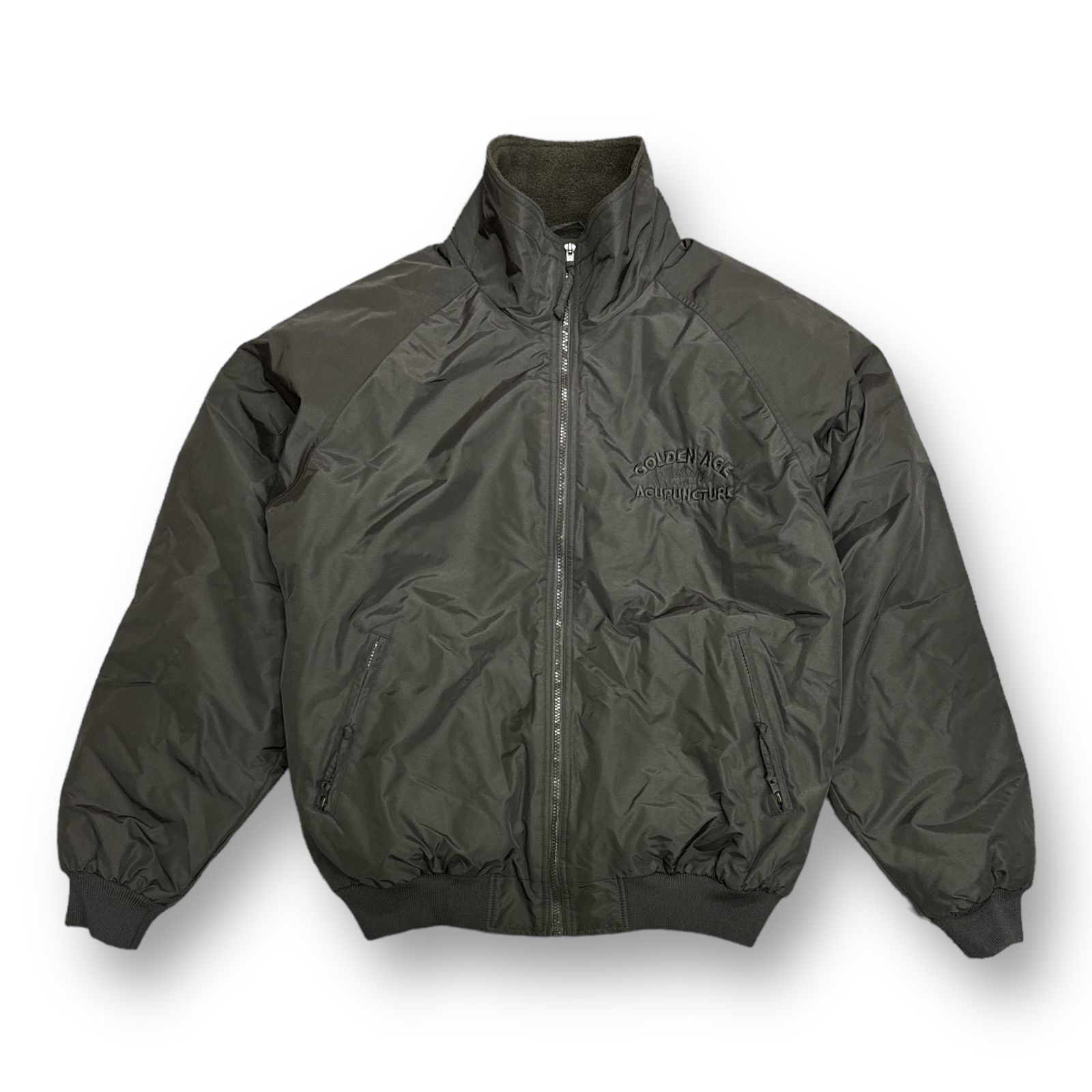 446]TRI-MOUNTAIN企業ロゴウォームアップ中綿ナイロンジャケット古着 TRI-MOUNTAIN NYLON JACKET | Rickey