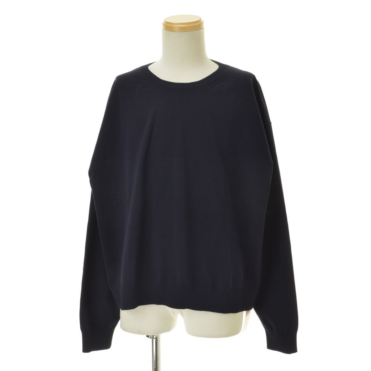 AURALEE】23SS A23SP02PD SUPER HIGH GAUGE COTTON KNIT P/O長袖ニット 