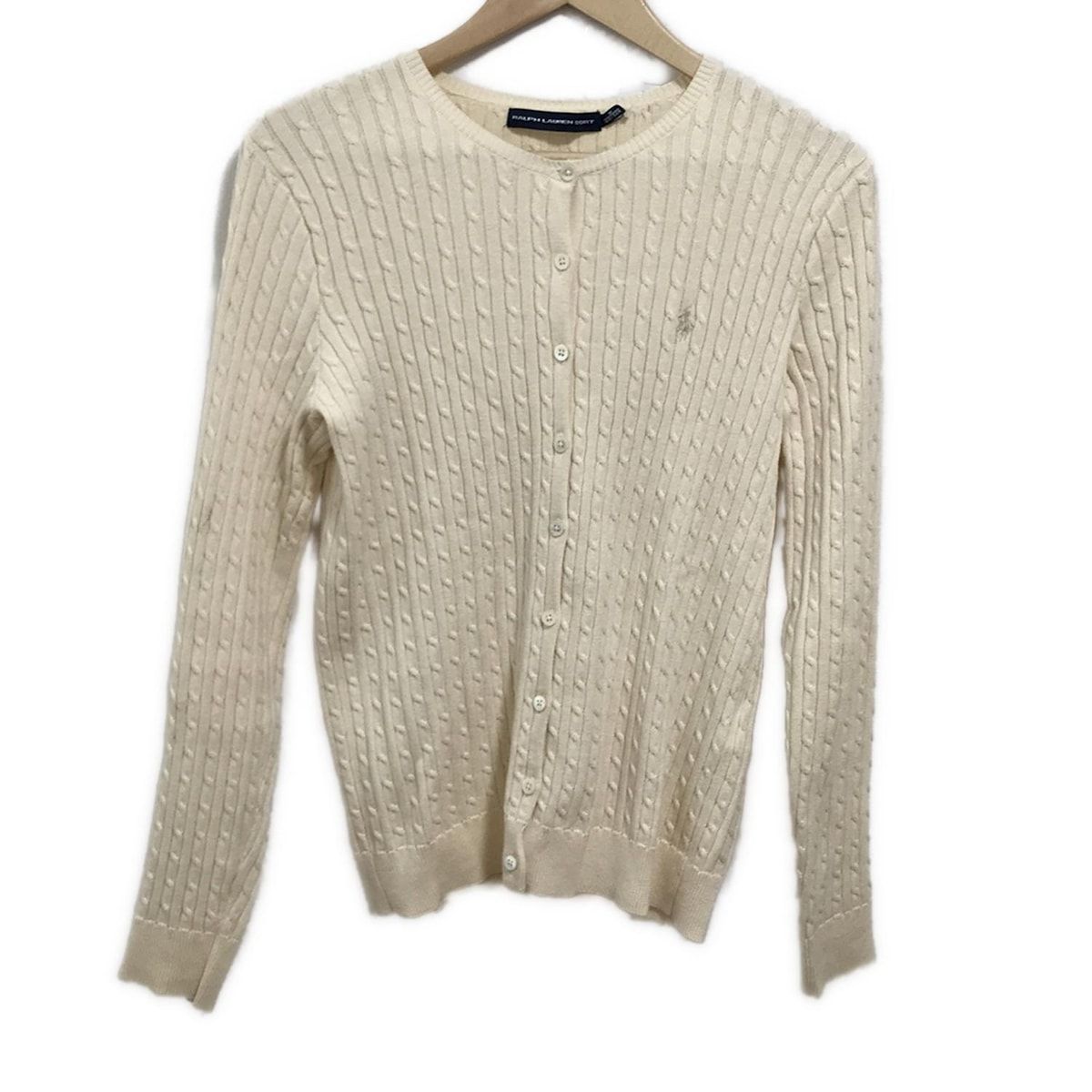 RALPHLAUREN SPORT ラルフローレンスポーツ カーディガン サイズM レディース - アイボリー 長袖