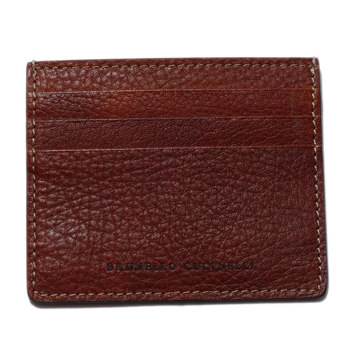 ブルネロクチネリ レザーカードケース MWZIU335 C6608 イタリア製 BRUNELLO CUCINELLI