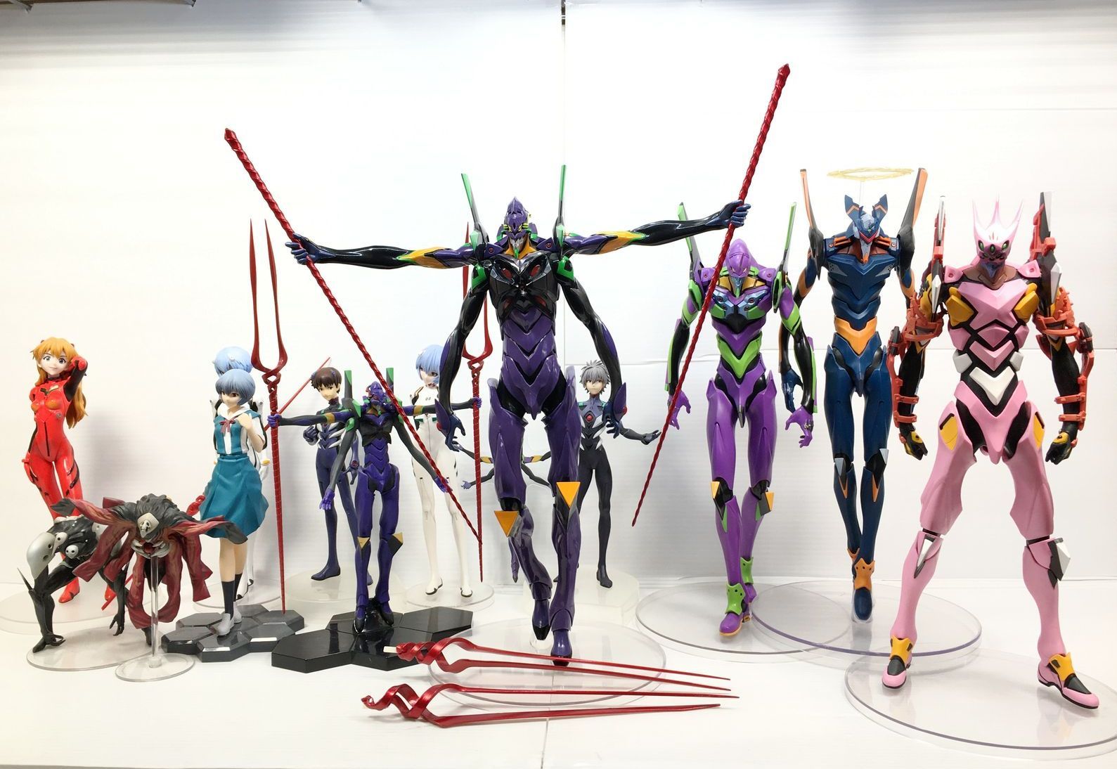 ジャンク エヴァンゲリオン 一番くじ プライズ他 フィギュアまとめセット レイ|アスカ|カヲル|シンジ|初号機など