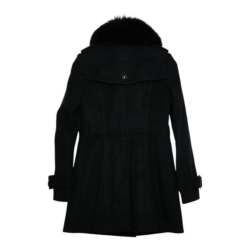 Burberry バーバリー ファー付ウールロングコートサイズ40 BURBERRY（毛皮/ファーコート）のフリマアイテム一覧
