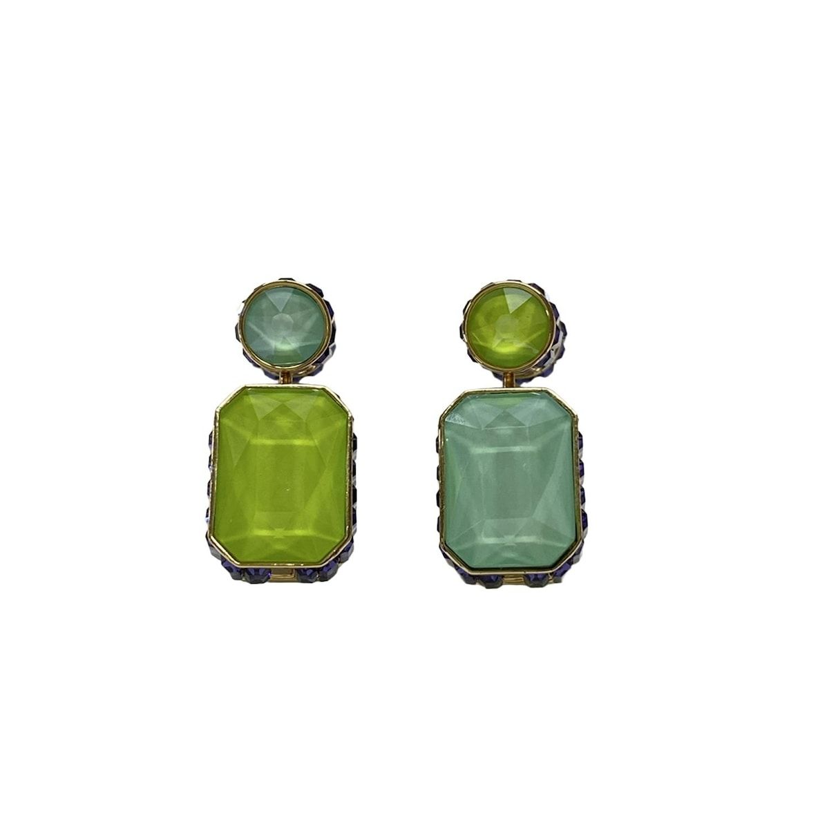 SWAROVSKI スワロフスキー ピアス グリーン 緑 超美品 SWAROVSKI(スワロフスキー) ピアス美品 Orbita/ルビタ グリーン