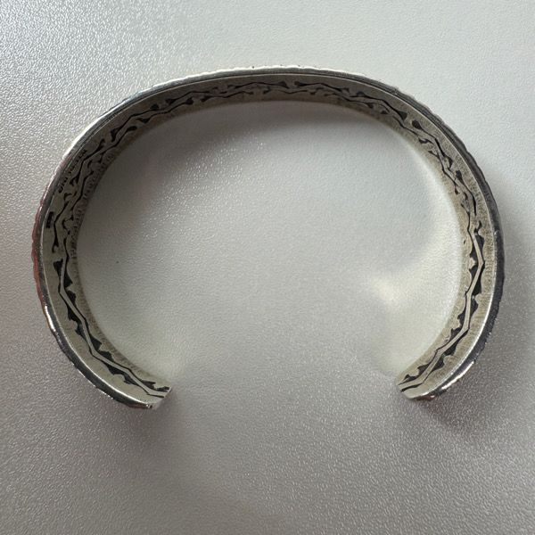 NAVAJO SUNSHINE REEVES ターコイズ スタンプワークバングル NAVAJO