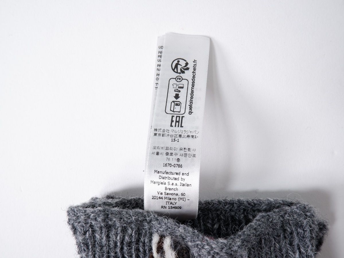 Margielaメゾンマルジェラ 2025AWアーガイルニットTABI足袋ソックス
