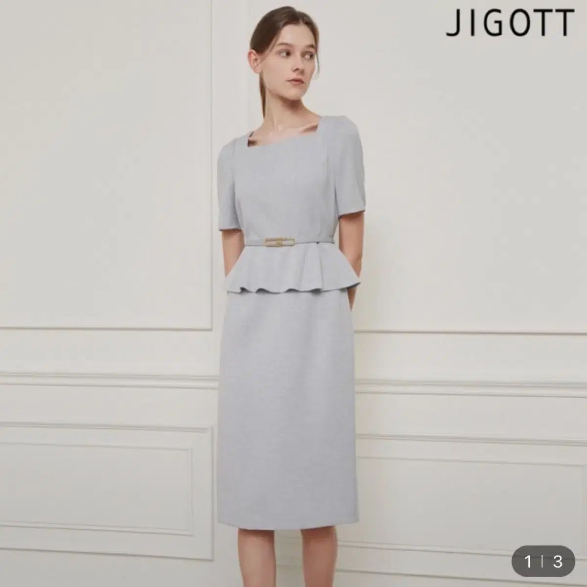 ◆JIGOTT(ジゴット)ツイードフルAラインワンピース JIGOTT(ジゴット) 小石 ツイード ワンピース - メルカリ