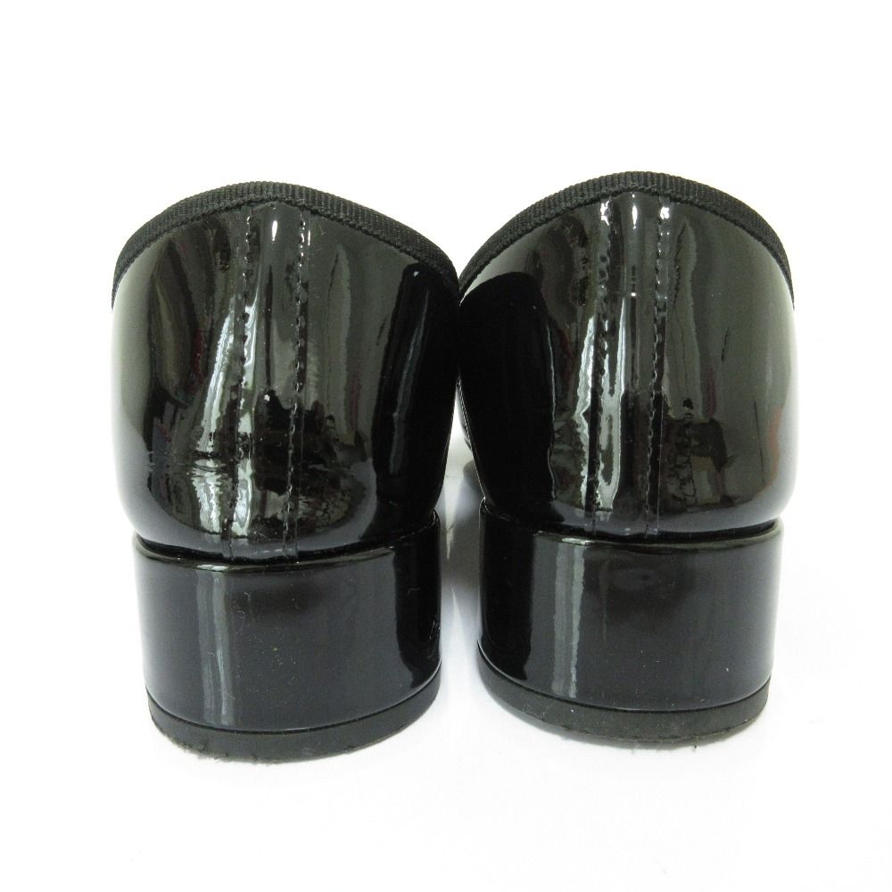 repetto レペット 24.5cm 黒 ブラッレザー バレエ フラット レペット
