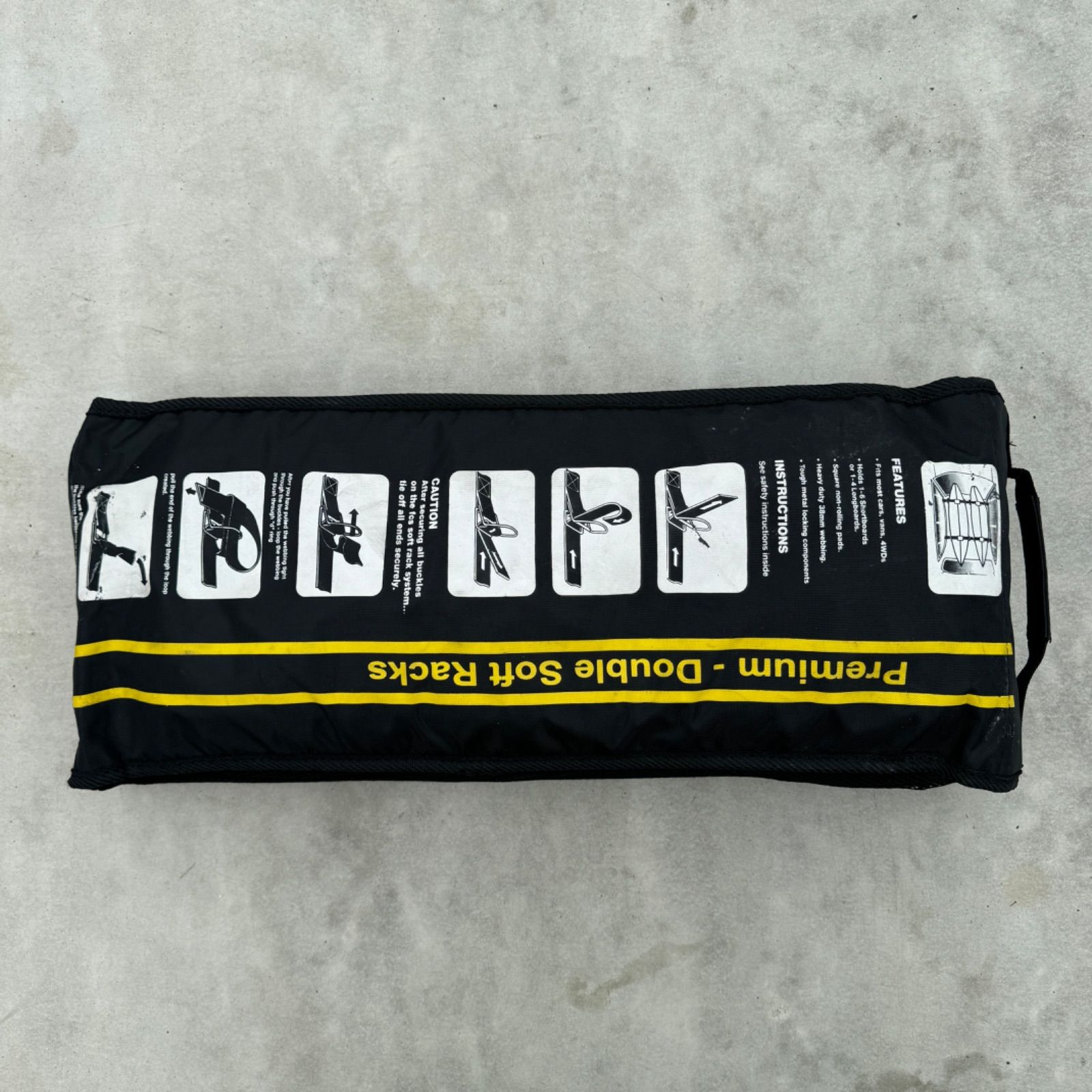 FCS サーフィン キャリア 車用ラック PREMIUM DOUBLE SOFT RACKS 