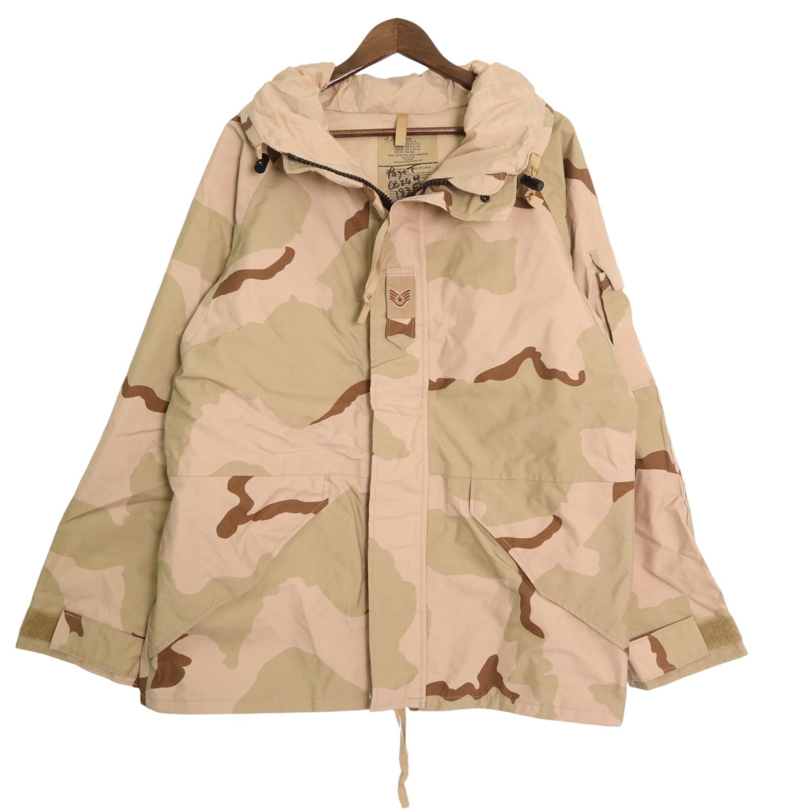00年代 米軍実物 U.S.ARMY ECWCS GEN1 GORE-TEX パーカー ミリタリー 3Cデザートカモ ベージュ (メンズ MEDIUM REGULAR) 中古 古着 A2685
