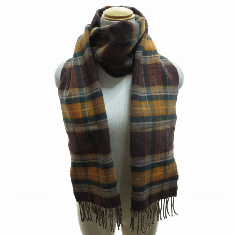 johnstons×グリーンレーベル別注ストール ジョンストンズ グリーン