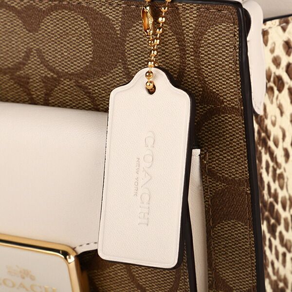 新品 コーチ COACH ショルダーバッグ MINI PEPPER CROSSBODY ベージュ