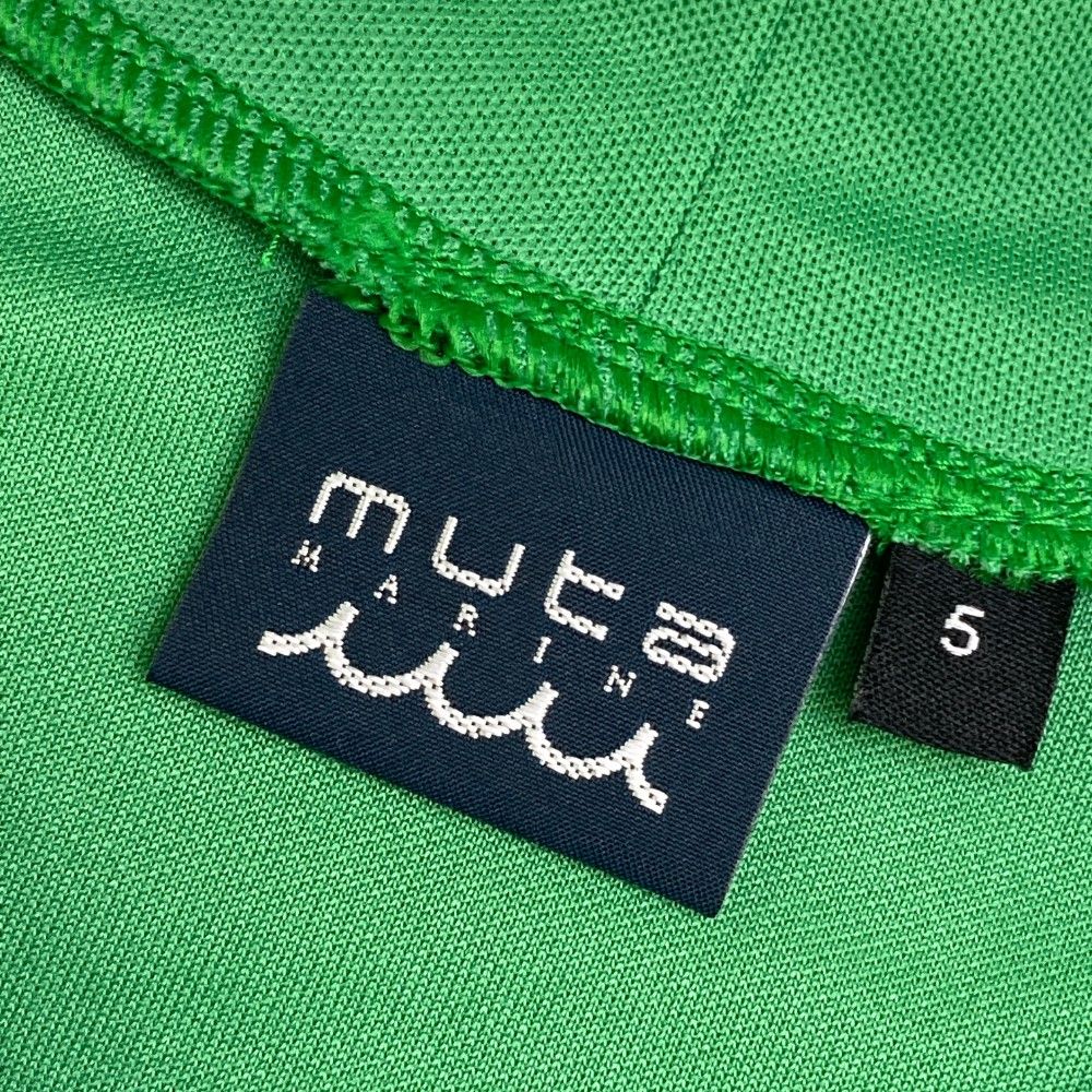 サイズ：5 MUTA MARINE ムータマリン  半袖モックネックTシャツ  グリーン系 [240101472262] ゴルフウェア メンズ ストスト サイズ：5 MUTA MARINE ムータマリン 半袖モックネックTシャツ