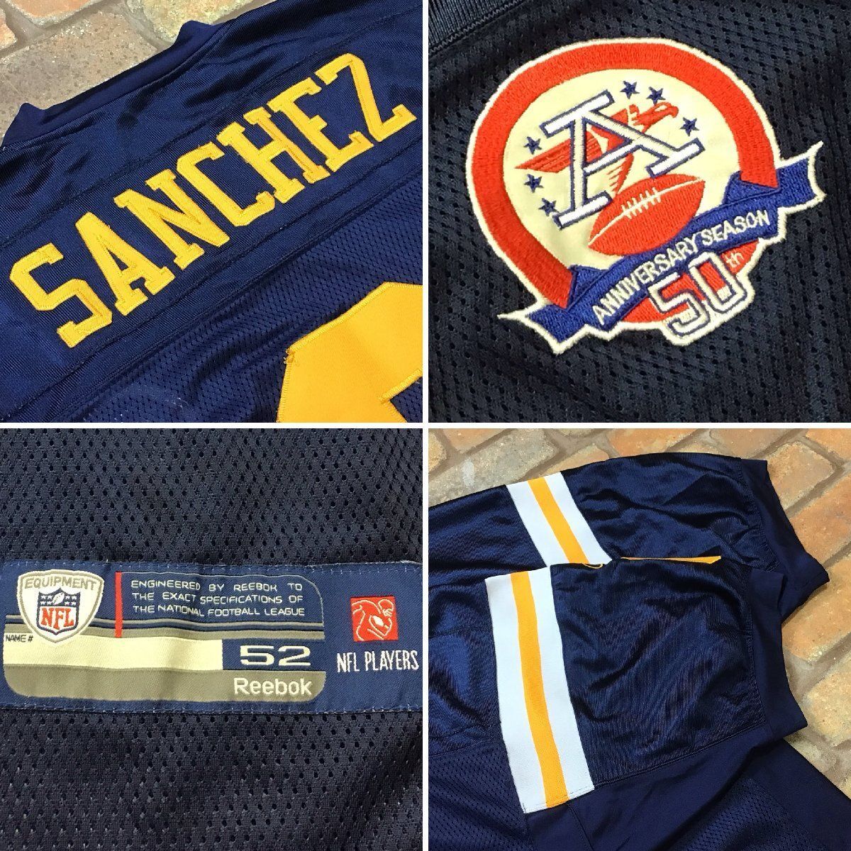 はい　 MS1-028☆USA古着☆レア☆【NFL 正規品】Reebok AFL 50周年 限定