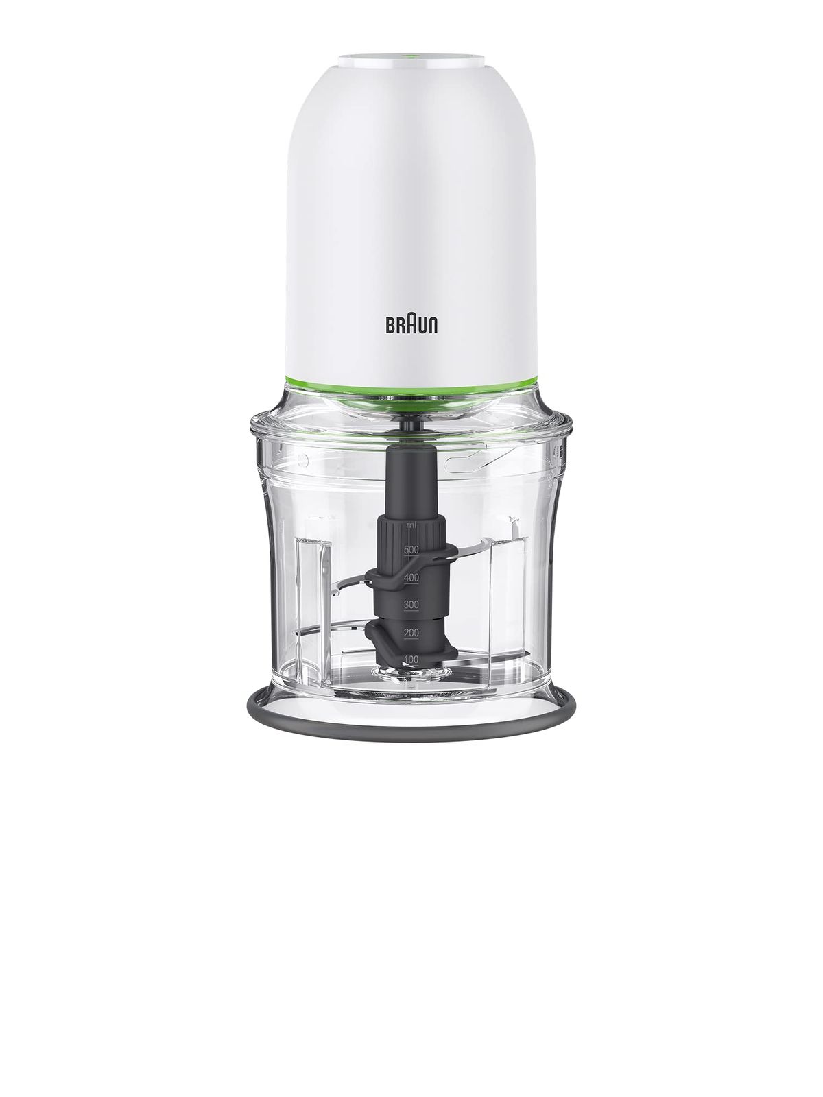 ブラウン フードプロセッサー マルチプラクティック3 CH3011WH コンパクト 簡単操作 パワフル 4枚刃 挽き肉 みじん切り 氷 クラッシュアイス 時短 安心設計 片手 ワンタッチ ワンプッシュ お手入れ簡単 食洗機 ドイツ設計 500ml フードプロ