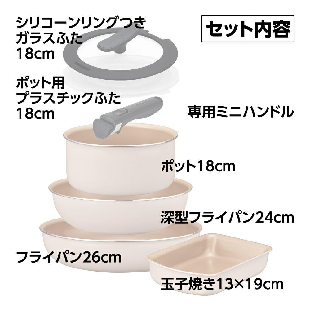 エバークック フライパンセット 7点（玉子焼き13×19㎝ セール