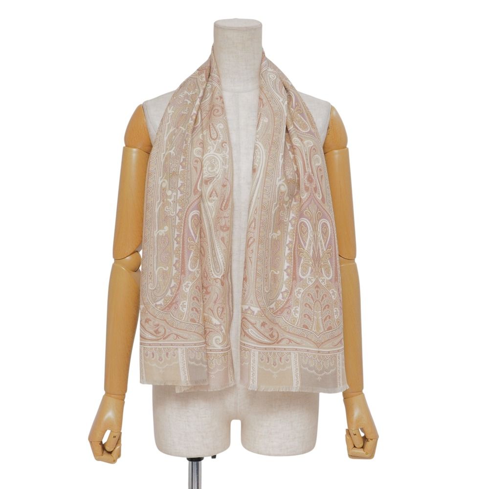□美品□ETRO エトロ ストール ペイズリー ロング ショール 総柄