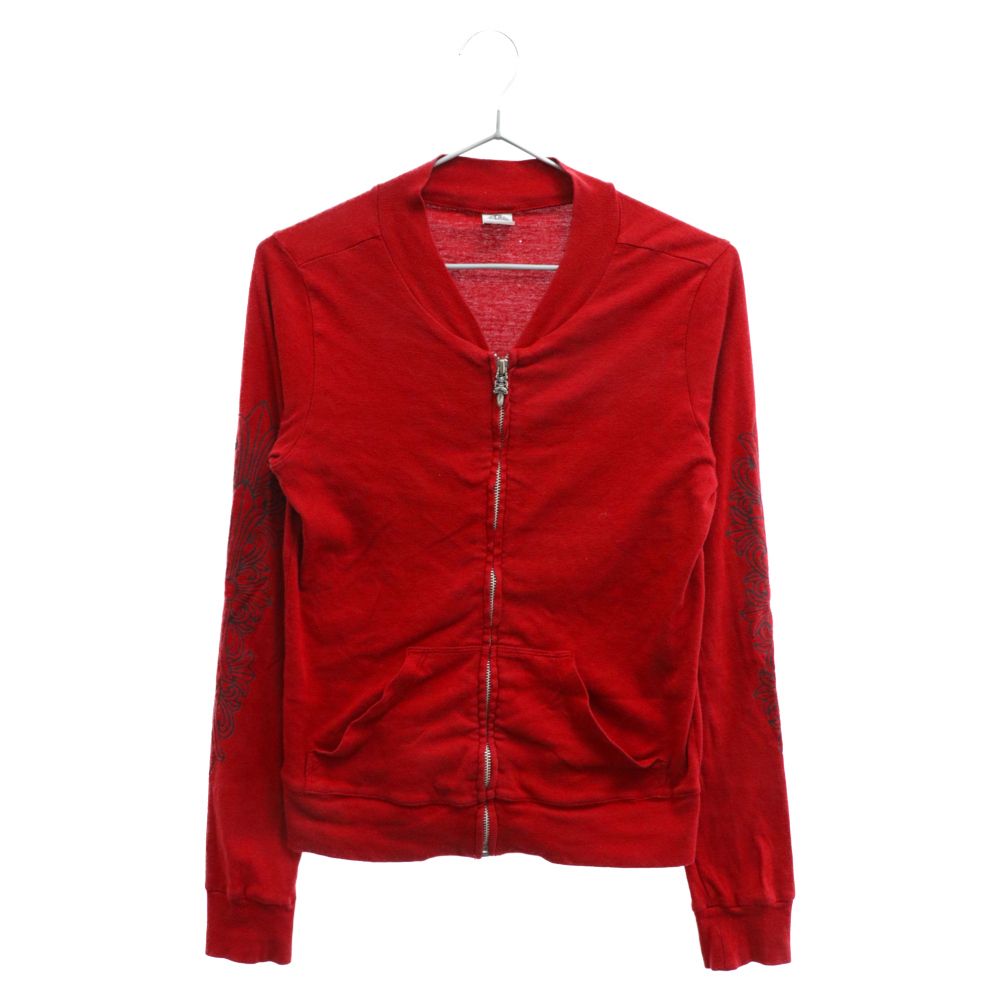 CHROME HEARTS (クロムハーツ) 袖フローラルプリントダガージップ 