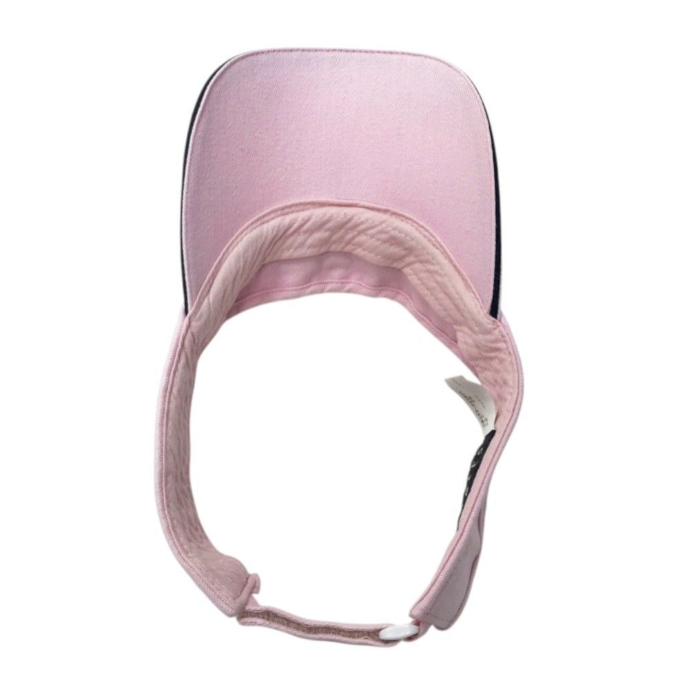 PEARLY GATES パーリーゲイツ サンバイザー スマイル刺繍 ピンク系 F