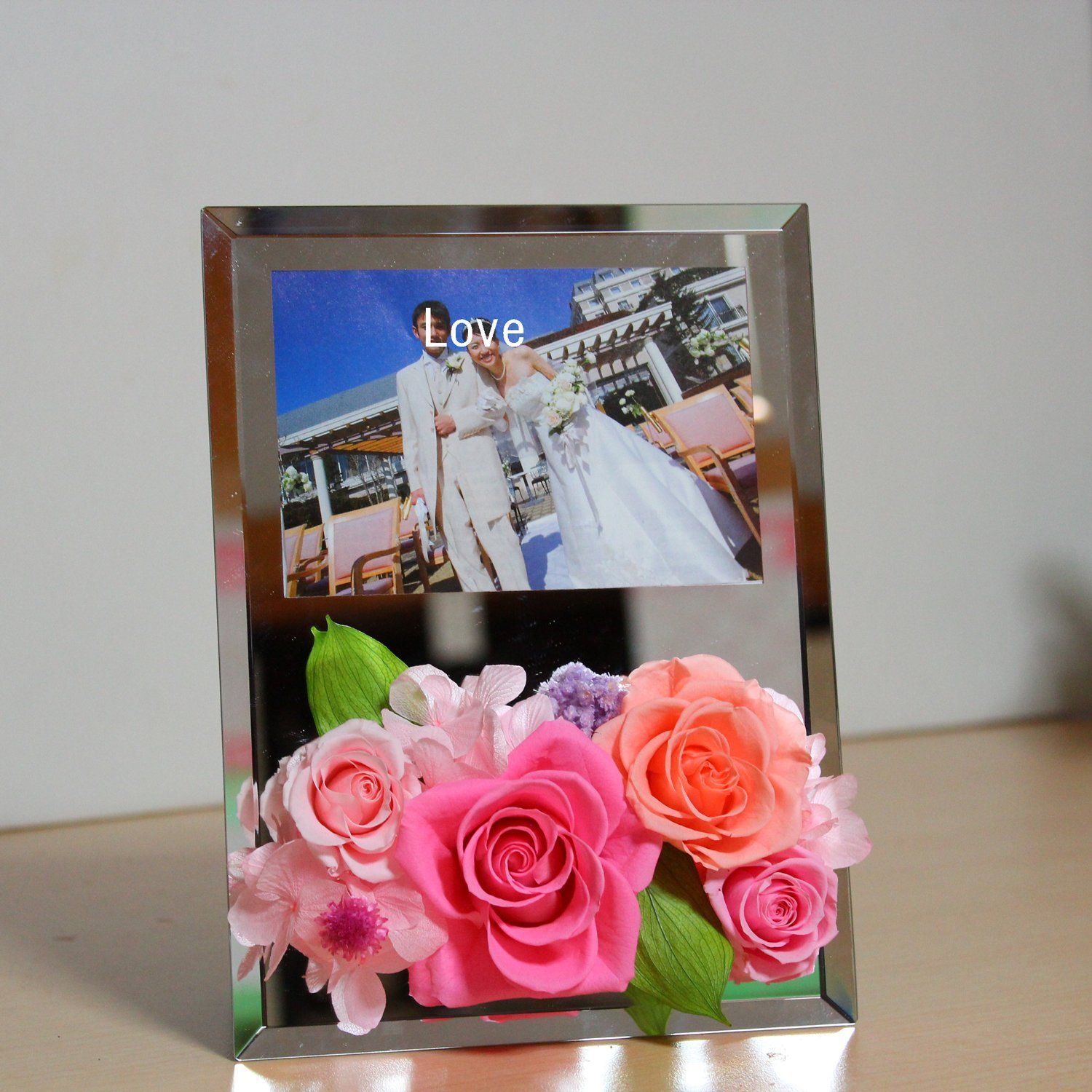 Azurosa(アズローザ) プリザーブドフラワー ギフト プレゼント 枯れない花 オールドローズ ミニバラ ガーデンローズ アジサイ アン : Azurosa(アズローザ) プリザーブドフラワー ボックス