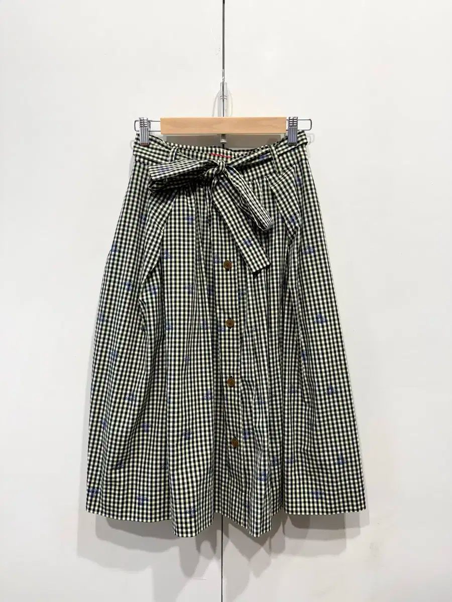 Vivienne Westwood ヴィヴィアン ウエストウッド ギンガムチェック ボタン スカート