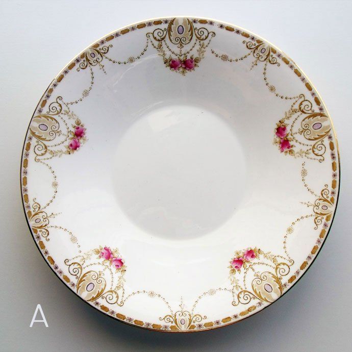 アンティーク 食器 プレート 大皿 Shelley シェリー ガーランド模様 一