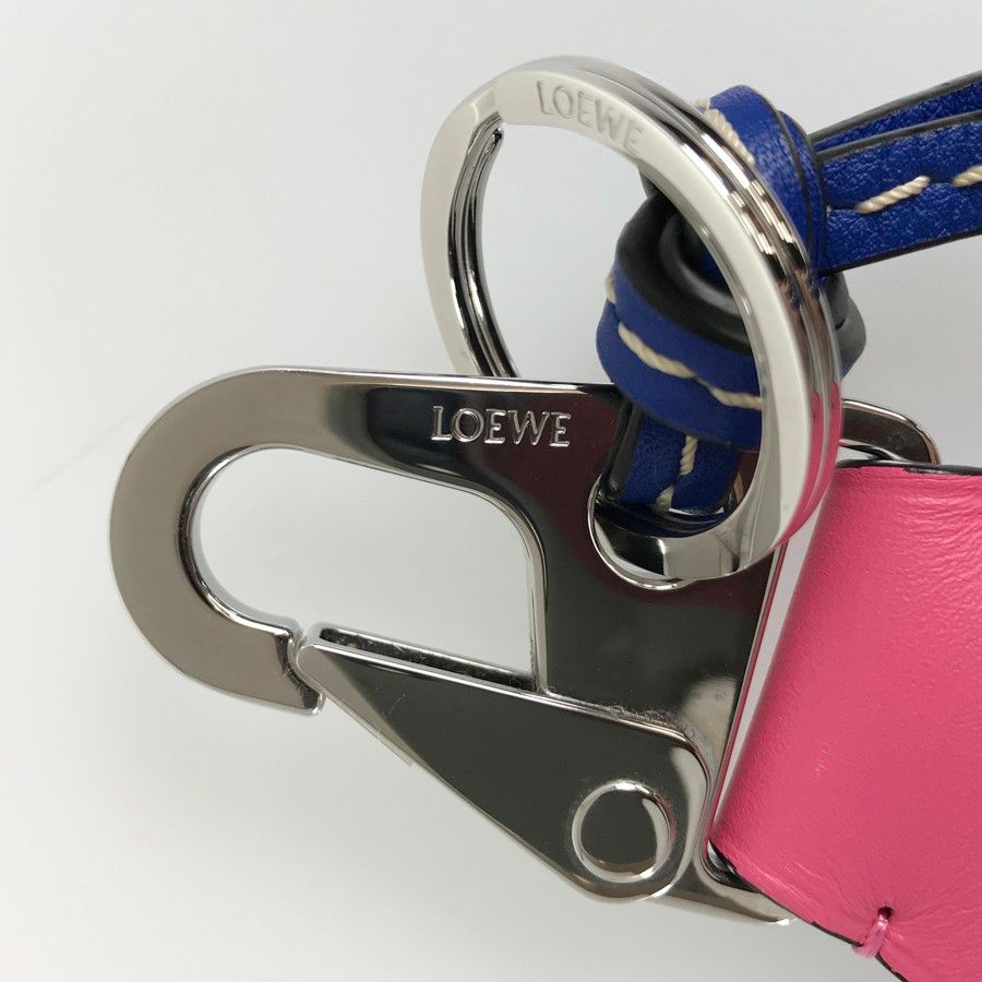 ロエベ LOEWE アイネイチャー レザー キーホルダー ec【中古