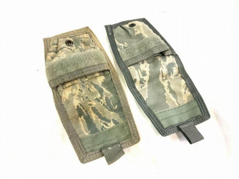 本物手錠と米軍放出品収納ポーチセット 米軍放出品】 未使用 USAF SF手錠収納ポーチ2個セット
