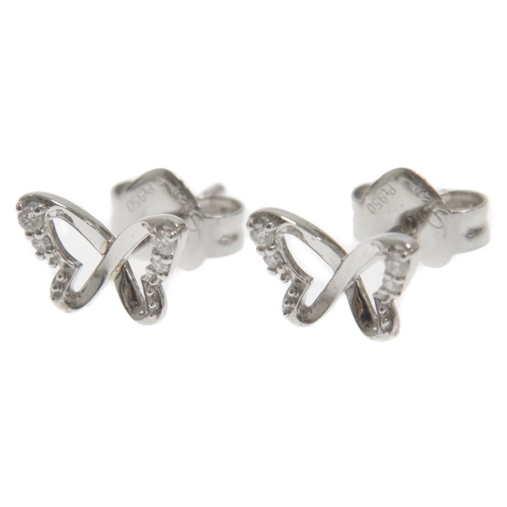 STAR JEWELRY スタージュエリー INFINITE BUTTERFLY PIERCED EARRINGS インフィ二ティ バタフライ ピアス Pt950 シルバー 2XP0334 STAR JEWELRY (スタージュエリー) INFINITE BUTTERFLY PIERCED
