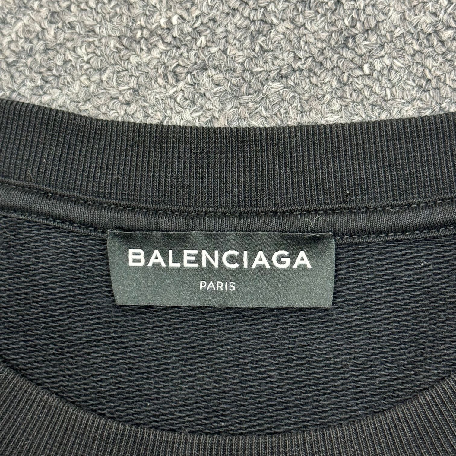 国内正規 BALENCIAGA 17AW HOMME刺繍オーバーサイズスウェット 