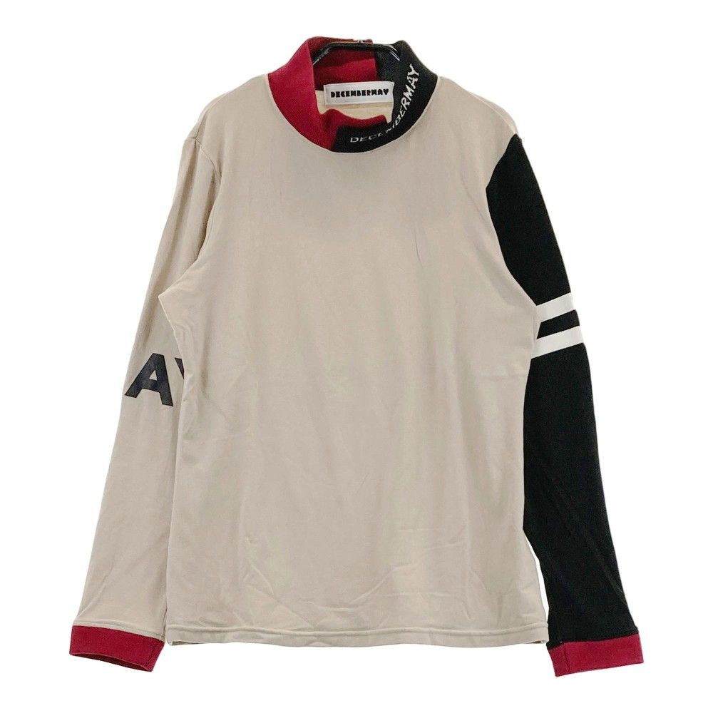 サイズ：M DECEMBERMAY ディセンバーメイ 2-312-0138 ハイネック 長袖Tシャツ  ベージュ系 [240101355204]# ゴルフウェア レディース ストスト