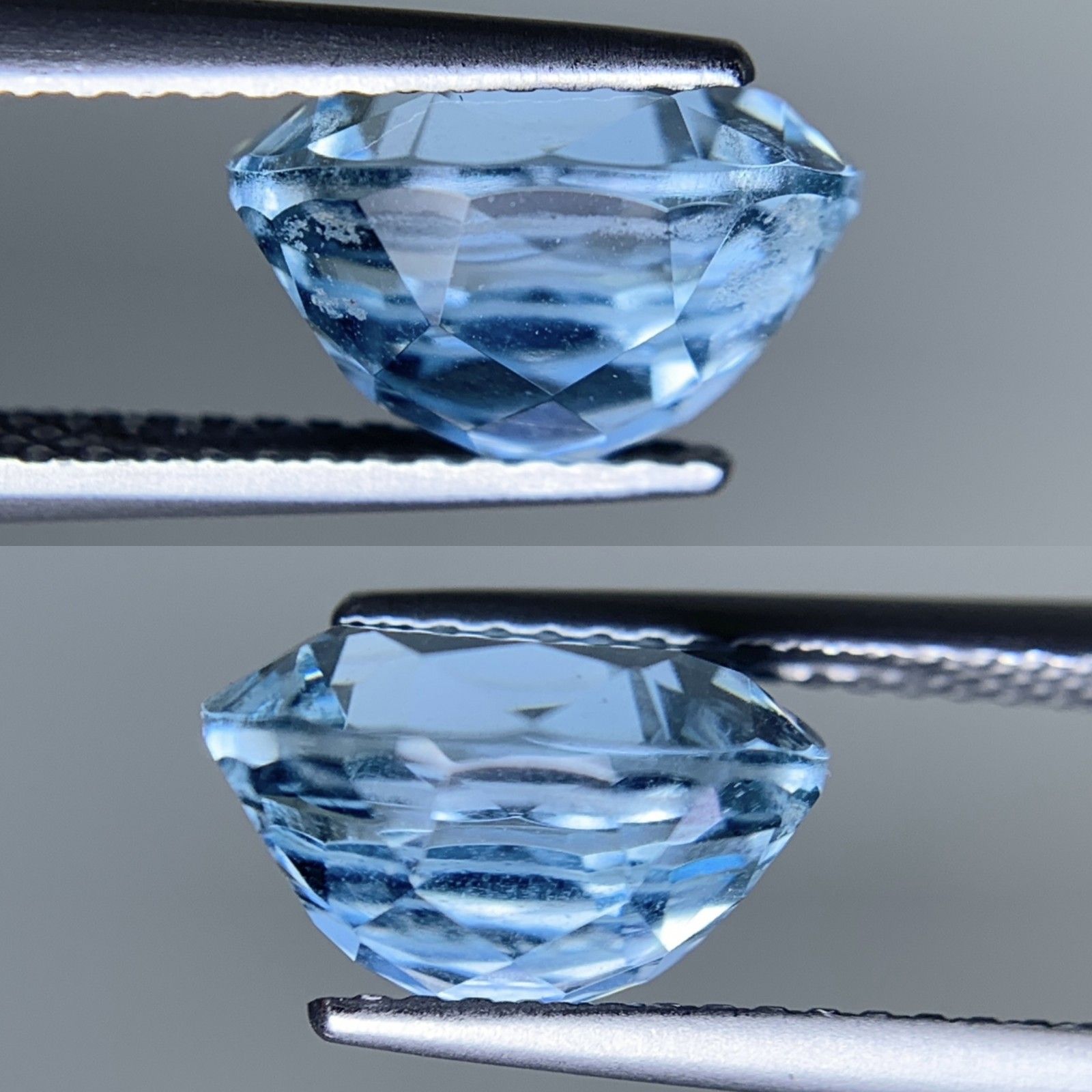 アクアマリン　ルース　裸石 アクアマリン 天然 3.048ct 宝石ソーティング付き 10.1㎜×8.0