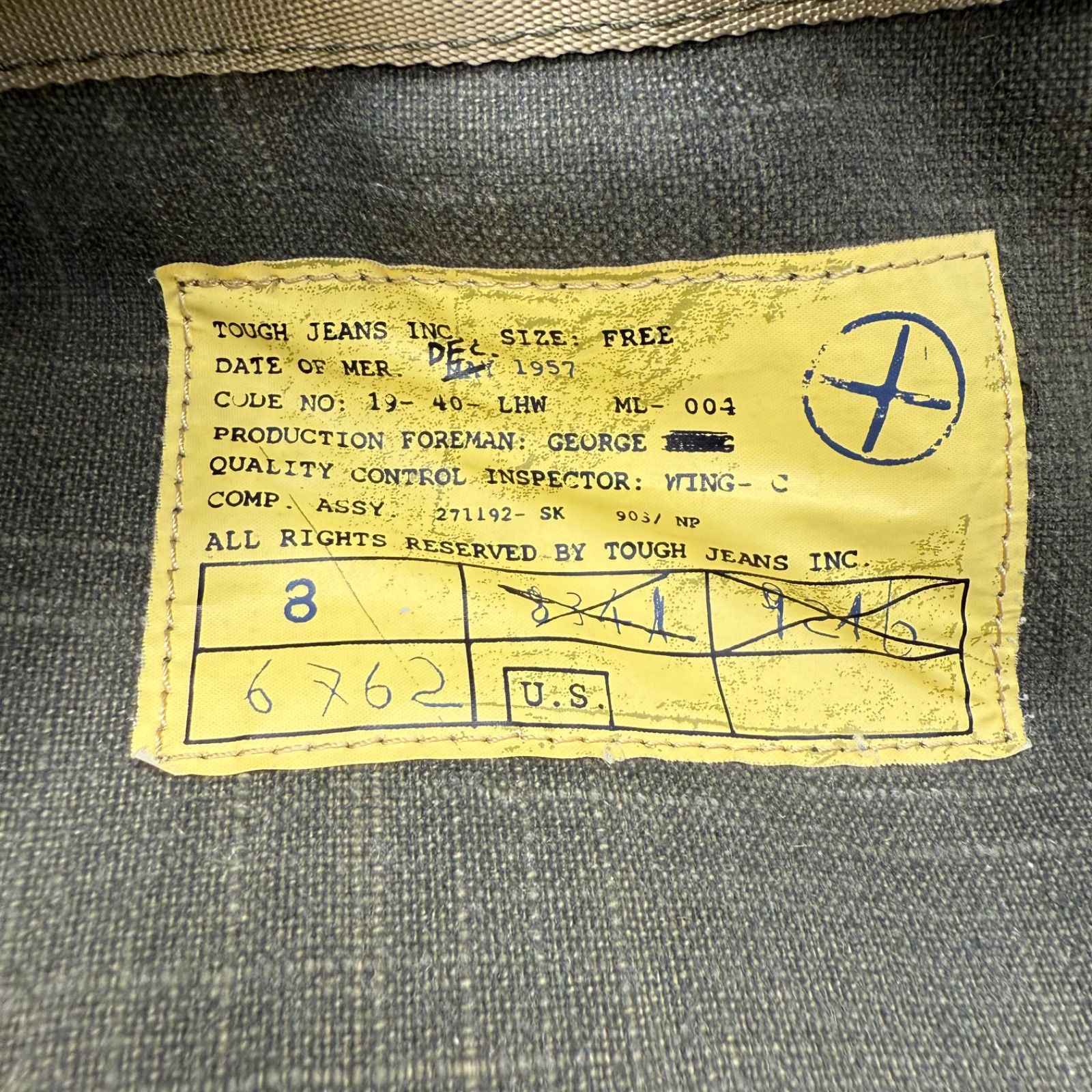 tough jeansmith 00s gimmick archive military backpack タフ