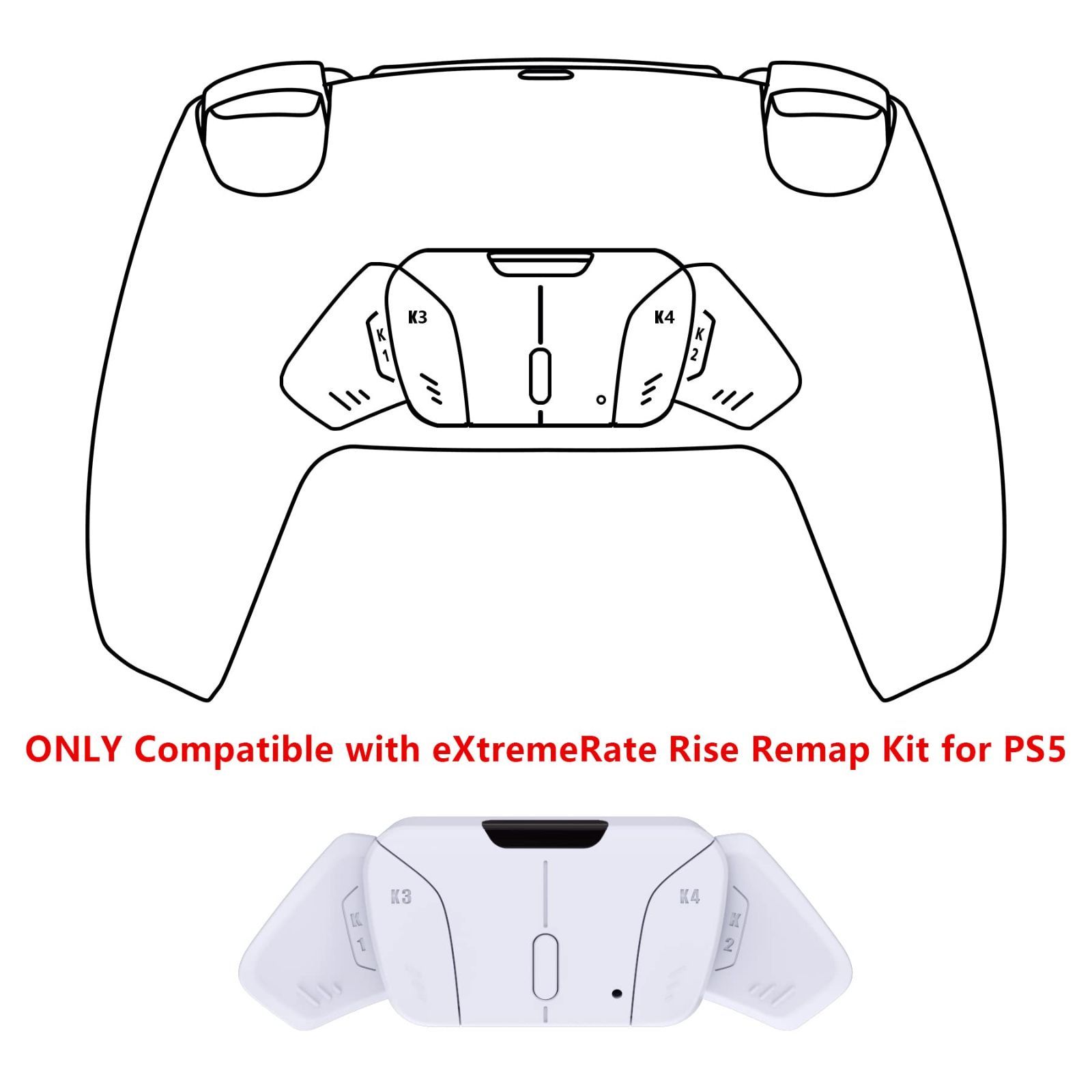 ps5コントローラー(BDM-010 020 030)に対応用eXtremeRate RISE4 リ