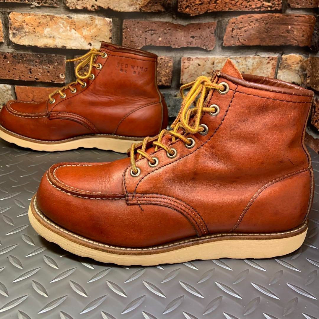 ☆REDWING 875 裏半円犬タグ 1991年製 US6.5E (23A6) VINTAGE レッド 