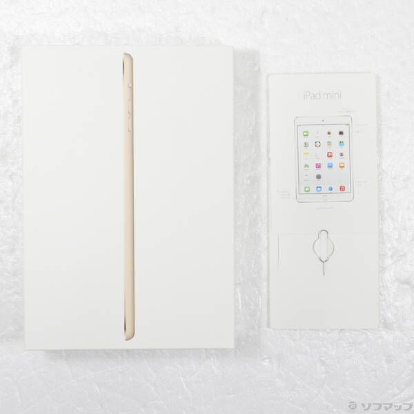 中古品〕 iPad mini 3 64GB ゴールド MGYN2J／A docomo【344】