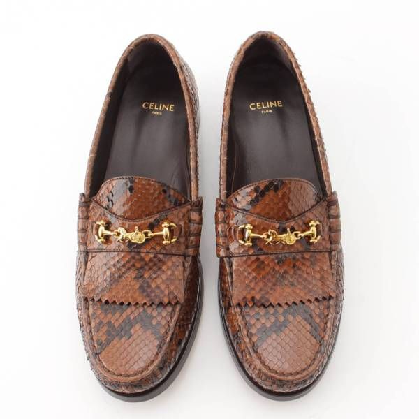 CELINE セリーヌ パイソン柄ブーツ