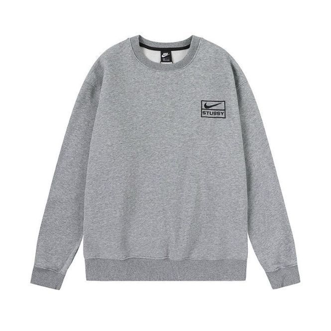 新品未使用 stussy nike 刺繍 スウェットセットアップ グレー 男女兼用 