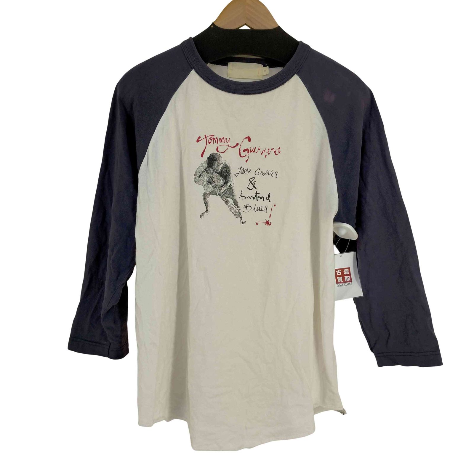 ユーズドフルギ USED古着 フロントロゴプリント ラグランL/Sカットソー unitts 2000 メンズ JPN：M 