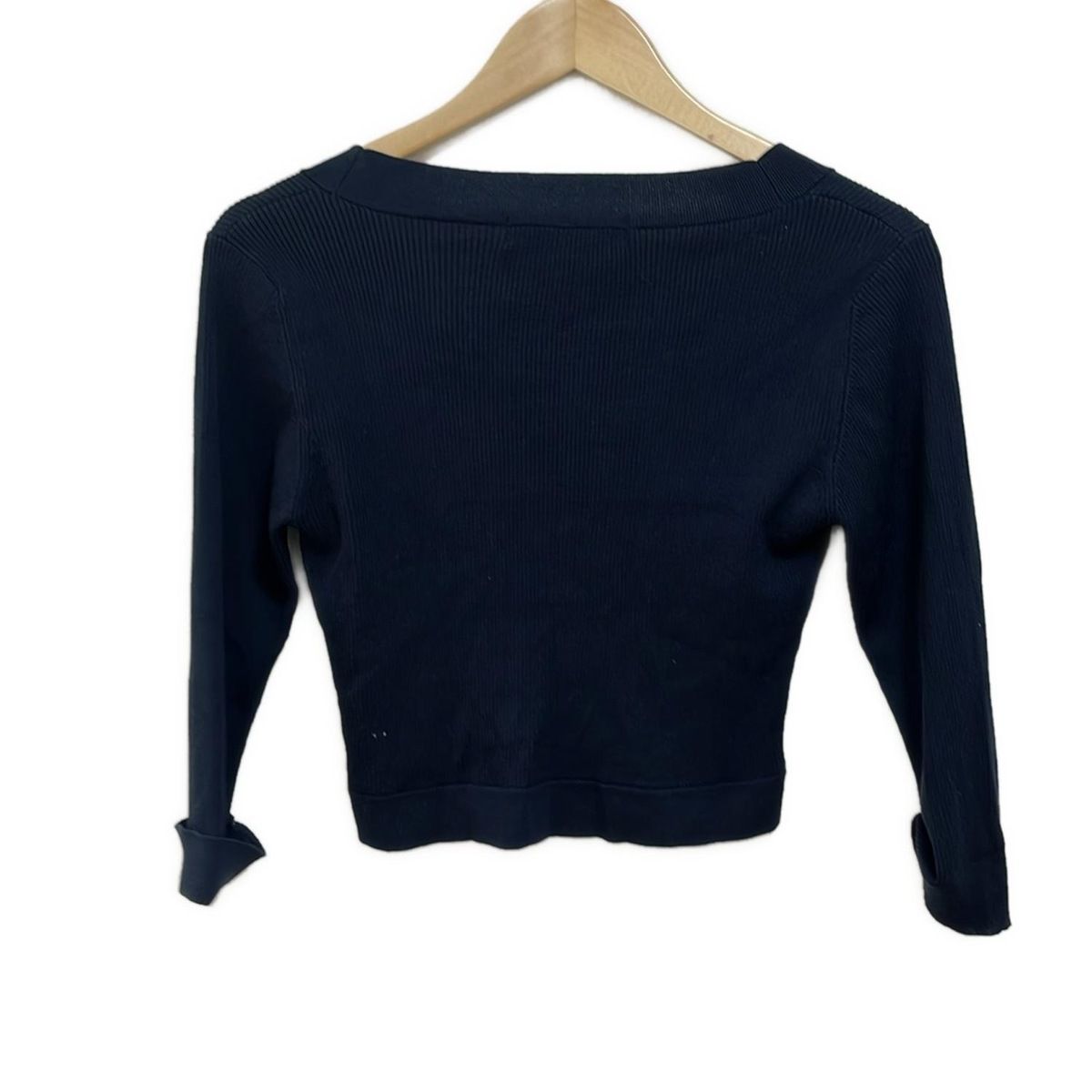 M S GRACY エムズグレイシー カーディガン サイズ38 M レディース - ダークネイビー 七分袖