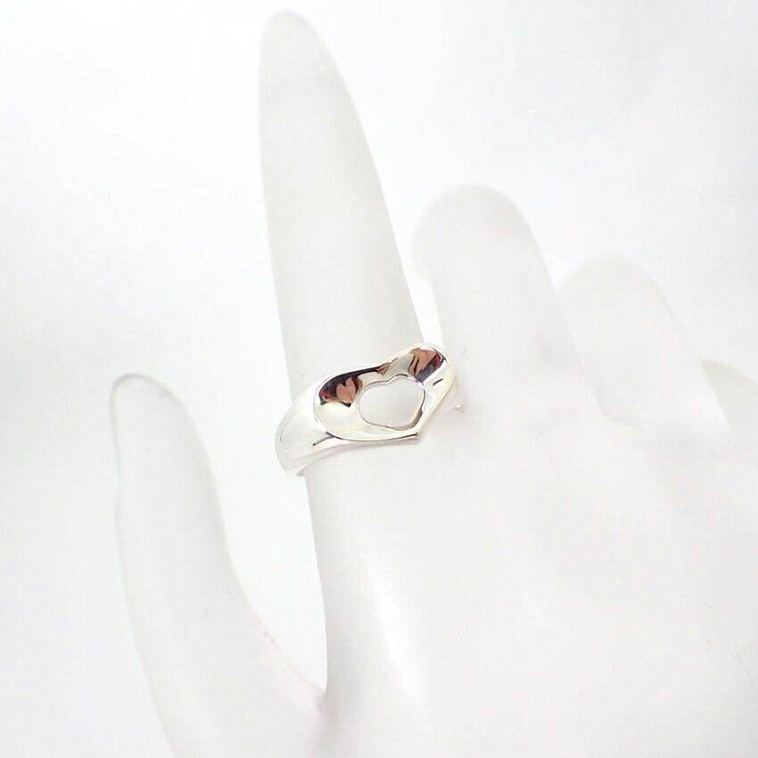 新品仕上げ　TIFFANY ティファニー　オープンハートリング　11号　シルバー TIFFANY&Co. ティファニー オープンハート リング・指輪