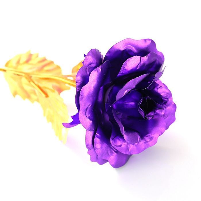 枯れない花 金の薔薇 薔薇 バラ 金箔 造花 一輪 24K 5色 開運