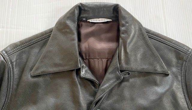 REDMOON （レッドムーン ） 日本製 オープンカラーシャツタイプ レザー  