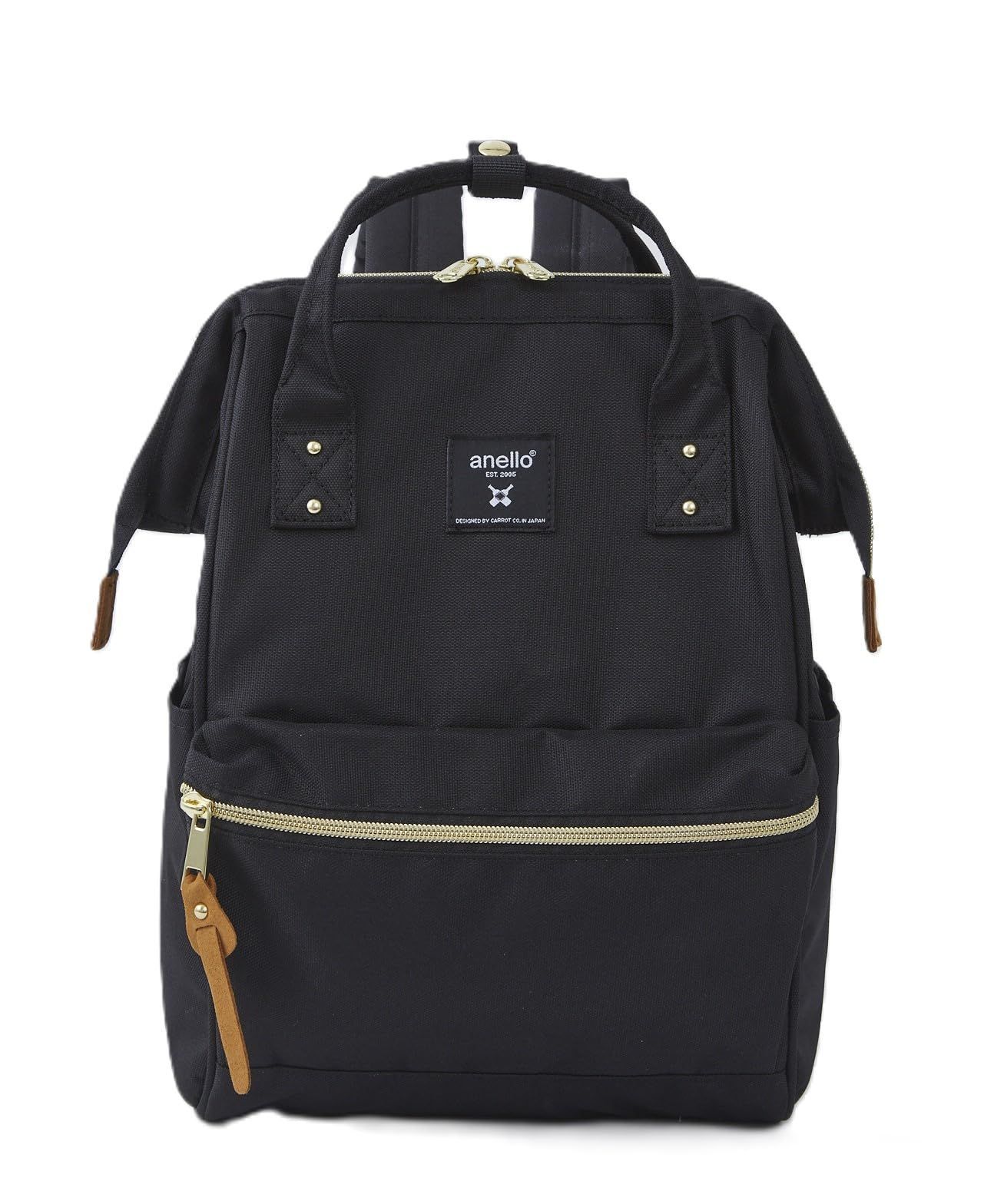 ブラック [アネロ] 口金 リュック (R)/A4 口金/撥水/多収納/PC収納 CROSS BOTTLE ATB0193Z ブラック